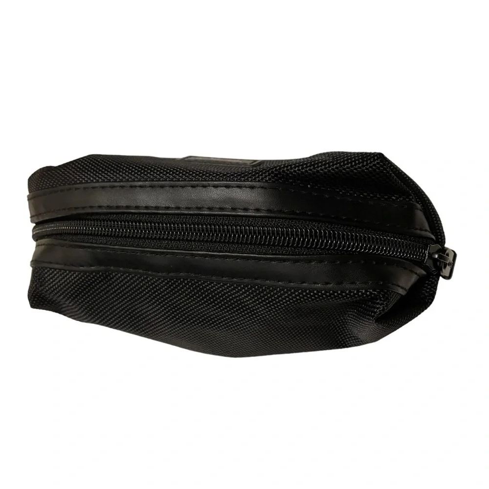 TUMI Small Black Makeup Toiletry Pouch Bag